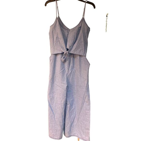 JACK BB DAKOTA light denim elastic waist tie front pockets length 19 inches - Picture 1 of 4